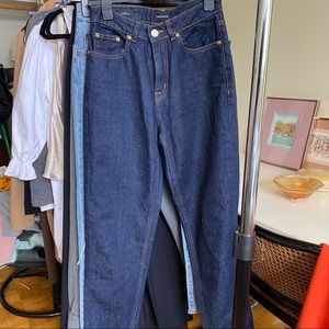 Frank & Oak Stevie jeans in a dark wash